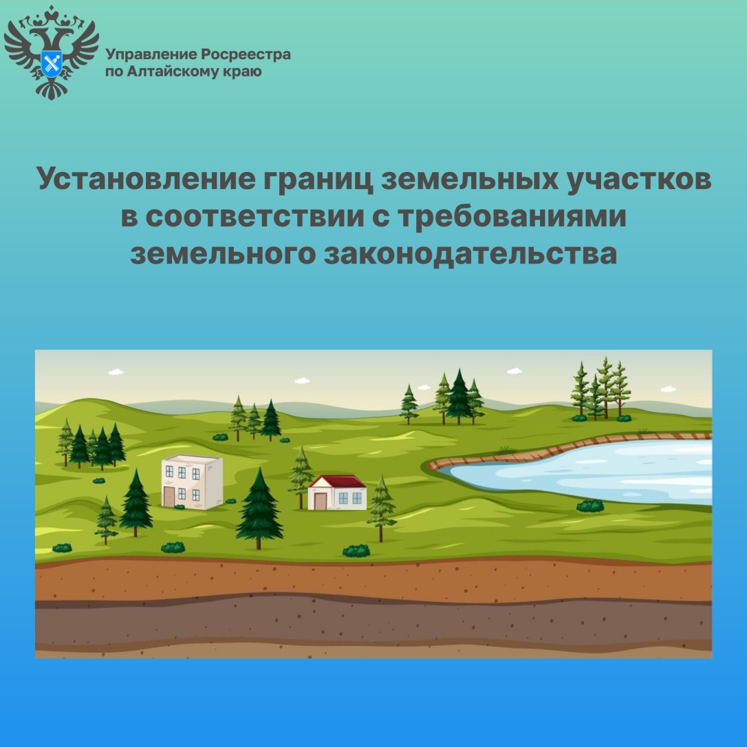 Установление границ земельных участков в соответствии с требованиями земельного законодательства.