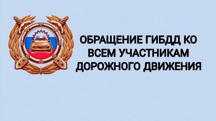 Госавтоинспекция  обращается к участникам дорожного движения.